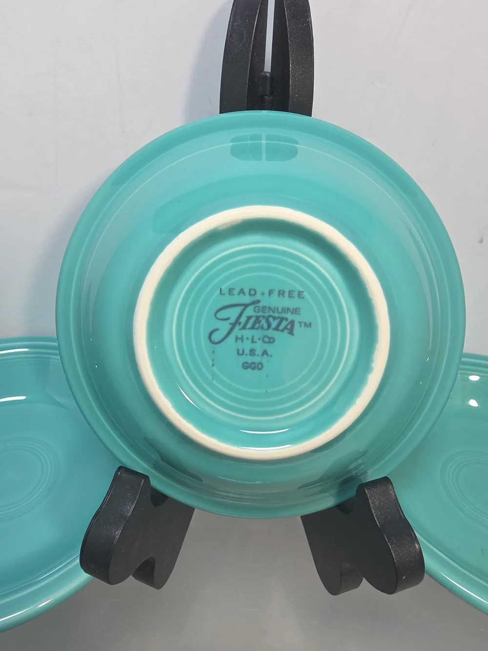 Fiesta Ware Turquoise Fruit Dessert Sauce Bowls 5.25